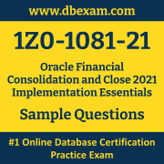 Latest 1Z0-1081-21 Exam Vce