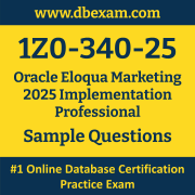1Z0-340-25 PDF, 1Z0-340-25 Dumps PDF Free Download, 1Z0-340-25 Latest Dumps Free PDF, Eloqua Marketing Implementation Professional PDF Dumps