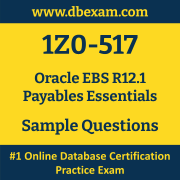 1Z0-517 PDF, 1Z0-517 Dumps PDF Free Download, 1Z0-517 Latest Dumps Free PDF, EBS Payables Essentials PDF Dumps