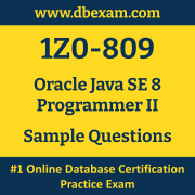 1Z0-809 PDF, 1Z0-809 Dumps PDF Free Download, 1Z0-809 Latest Dumps Free PDF, Java SE Programmer II PDF Dumps