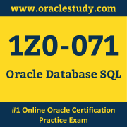 oracle database sql 1z0 071