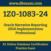 1Z0-1083-24: Oracle Narrative Reporting 2024 Implementation Professional