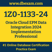 1Z0-1133-24: Oracle Cloud EPM Data Integration 2024 Implementation Professional