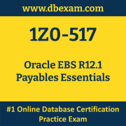 1Z0-517: Oracle EBS R12.1 Payables Essentials