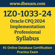 1Z0-1033-24 Syllabus, 1Z0-1033-24 Latest Dumps PDF, Oracle CPQ Implementation Professional Dumps, 1Z0-1033-24 Free Download PDF Dumps, CPQ Implementation Professional Dumps