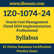 1Z0-1074-24 Syllabus, 1Z0-1074-24 Latest Dumps PDF, Oracle Cost Management Cloud Implementation Professional Dumps, 1Z0-1074-24 Free Download PDF Dumps, Cost Management Cloud Implementation Professional Dumps