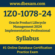 1Z0-1078-24 Syllabus, 1Z0-1078-24 Latest Dumps PDF, Oracle Product Lifecycle Management Implementation Professional Dumps, 1Z0-1078-24 Free Download PDF Dumps, Product Lifecycle Management Implementation Professional Dumps